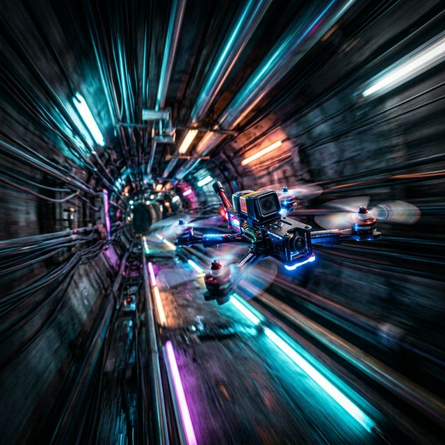 Motion Blur Dron FPV